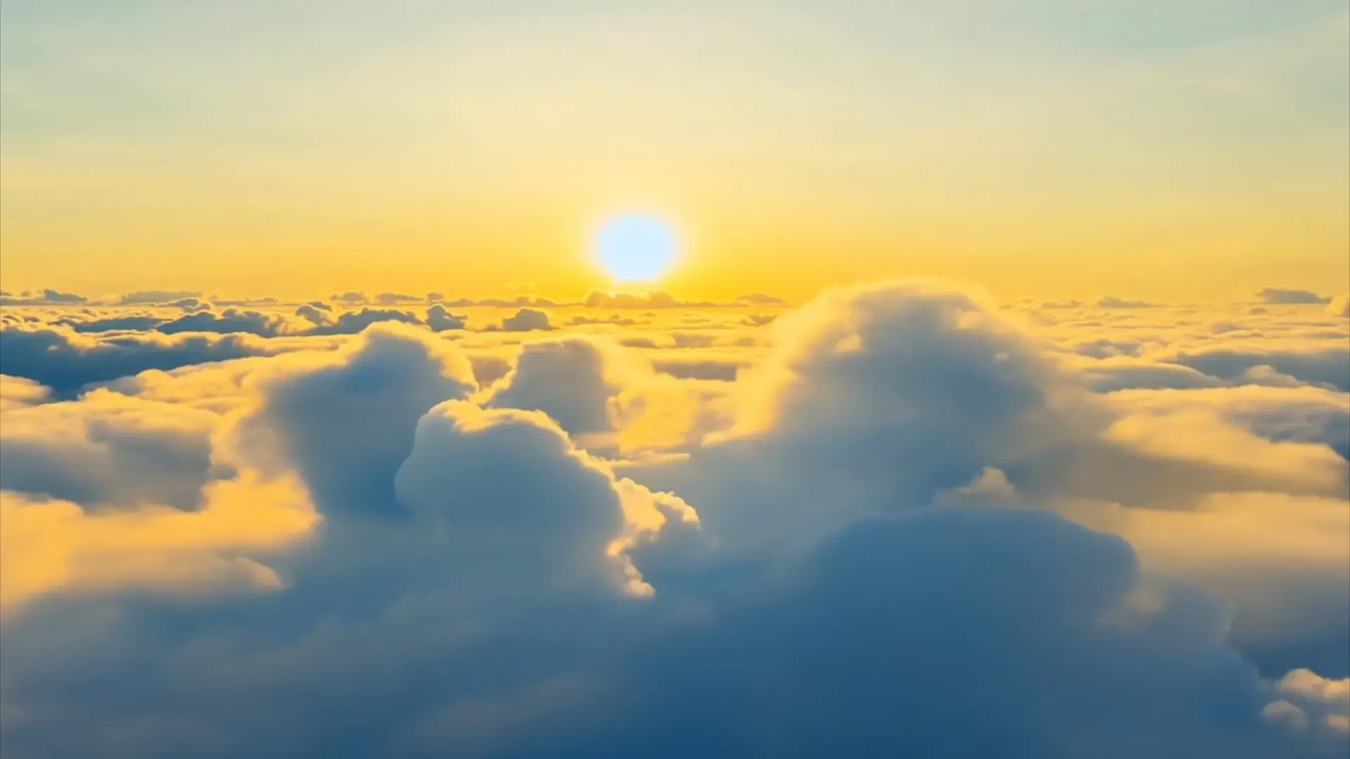 Sunrise Cloudscape Background Video for Title Animation